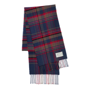 Highlands At Dusk Lambswool Scarf Blue (one size)