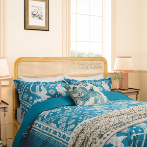 Hidcote Birds Floral Duvet Cover SET, Blue