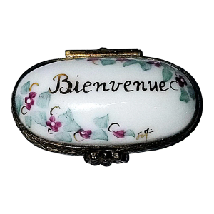 1950s Limoges Porcelain Trinket Pill Box