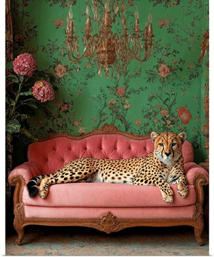 Cheetah On A Sofa