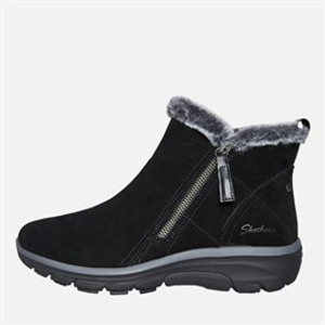 SKECHERS Womens Easy Going High Zip Boots Black