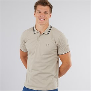 883 Police Mens Thorbury Polo Shirt Neutral
