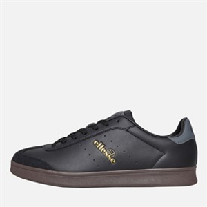 Ellesse Mens Sarvini Cupsole Trainers Black/Dark Grey