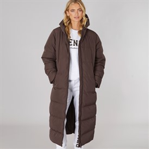 Bench Womens Elli Maxi Length Waterproof Jacket Coffee