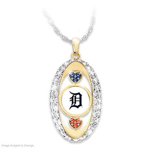 For The Love Of The Game Tigers Pendant Necklace