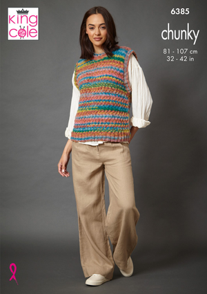 Sweater and Tank Top in King Cole Flair Chunky (6385)