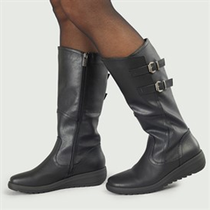 Lotus Womens Tignes Knee High Boots Black