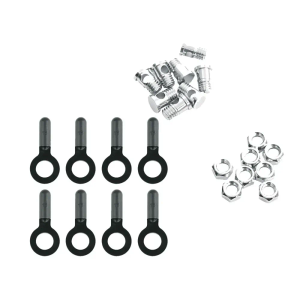 SKS 8X BOLTSNUTS & ENDCAPS FOR CHROMOPLASTICS/LONGBOARD/BLUEMELS