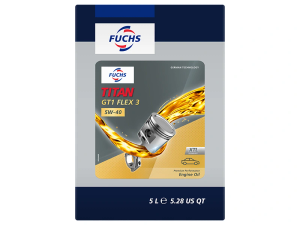 Fuchs TITAN GT1 Flex 3 5W-40 Synthetic Engine Oil 5 Litre Cube