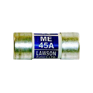 Lawson ME60 Type ME BS1361, IEC60269-3 House Service Cut-Out Fuse Link 60 Amps 415V ac L:57mm x Dia ⌀: 22.23mm