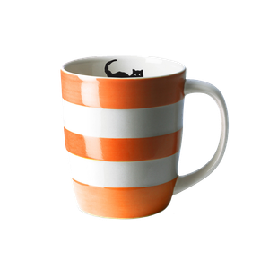 Cornish Orange 12oz Cat Mug