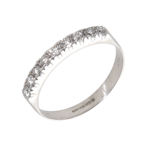 Pre-Owned 18ct White Gold 0.36ct Diamond Half Eternity Ring