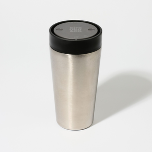 Stainless Steel 12oz Recycled Leakproof Travel Mug - Circular&Co - Uncoated Black