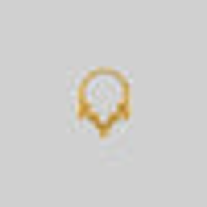 RELIQUARY. Cathedral Arch Septum Clicker Ring - Gold