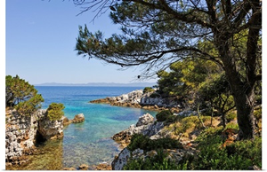 Small Creek At North Of Prezba Island, Lastovo Island, Croatia, Southeast Europe