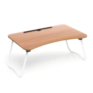 InnovaGoods Multipurpose Folding Side Table – Portable Laptop, Reading and Breakfast Desk with Tablet Holder