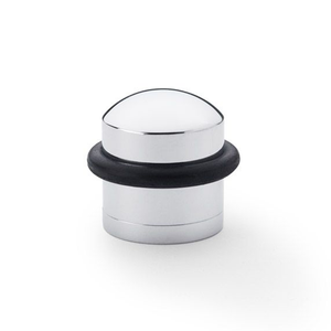 Ellis & Co Dome Top Floor Mounted Doorstop - Polished Chrome