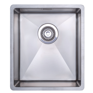 Venice 380 x 440mm Stainless Steel 1.0 Undermount/Inset Kitchen Sink + Waste