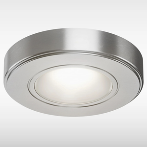 Ellis & Co Round Stainless Steel LED Under Cabinet Light - Cool White