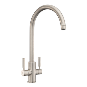 Rangemaster Intense Dual Lever Kitchen Mixer Tap - Brushed Finish