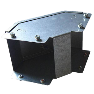 Legrand Salamandre MGIP33CGL Galvanised Single Compartment Trunking 90° Outside Lid Bend IP4X 75mm x 75mm