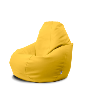Outlet - Pouf Poltrona Sacco Gigante BAG XXL Similpelle Jazz dim. 95 x 135 cm Colore Limone