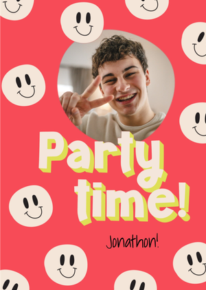 Party Time Photo Upload Card