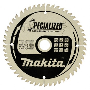 Sågklinga för laminat Makita; 165x1,45x20,0 mm; Z52; 5°