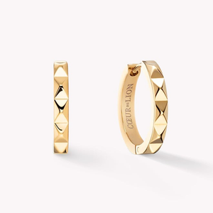 Elegance Essentials Hoop Earrings Gold Plated Spikes