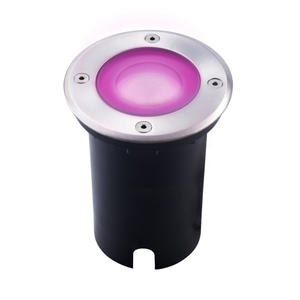Smart LED Bodeneinbaustrahler Rund - IP67 - 4.9W - RGB+CCT - 1m Kabel