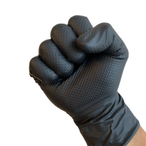 Diamond Grip Heavy Duty Black Nitrile Gloves Large 8.5g - 1000 / CARTON