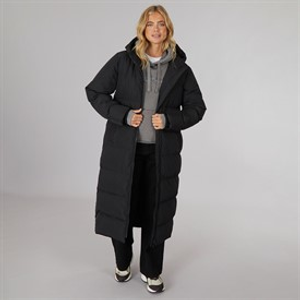 Bench Womens Elli Maxi Length Waterproof Jacket Black