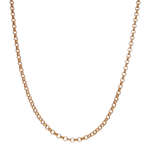 Pre-Owned 9ct Rose Gold 23 Inch Belcher Chain Necklace