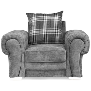 Outlet Verona Scatter Grey Fabric Armchair