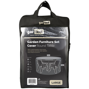 Gartect Classic Cover for Large Round Table Furniture Set – Heavy Duty Waterproof Outdoor Protection