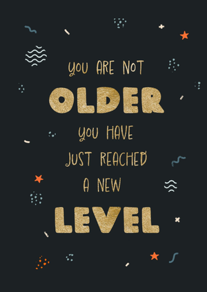 You Have Reached a New Level Birthday Card