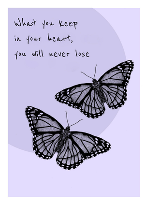 What You Keep In Your Heart You Will Never Lose Card