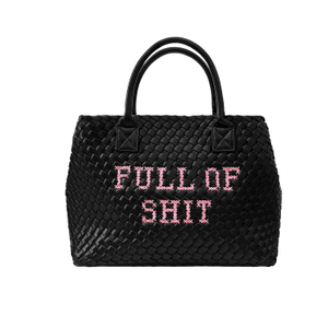 Pink Full Of Shit Vegan Leather Bag