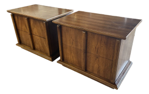 Vintage 1970s Henredon Side Tables - Pair