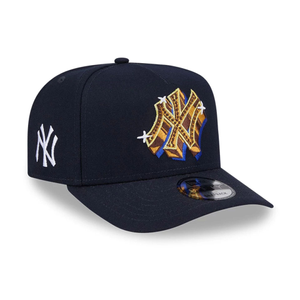 New York Yankees MLB Emblem Navy 9FIFTY A-Frame Snapback Adjustable Cap