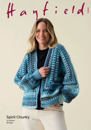 Cardigan in Hayfield Spirit Chunky (10861)