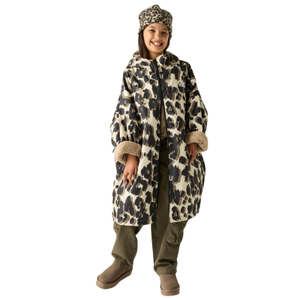 Regatta Kids Spirit Of Adventure Waterproof Changing Robe - 9 - 13 Yrs / True Leopard Print