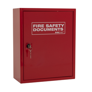 FireChief Red Fire Document Cabinet With Key Lock