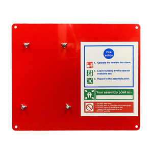 Evacuator Mounting Board with Fire Action Notice