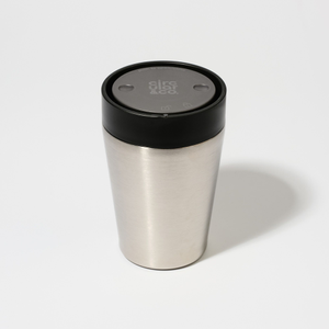 Circular&amp;Co. Travel Mug - Made From Recycled Stainless Steel | 8oz - Uncoated Black