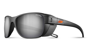 Julbo Camino Sunglasses - Matte Translucent Black, Julbo Polarised 3 CF Blue