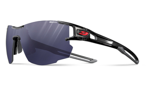 Julbo Aerolite Sunglasses - Matte White &amp; Blue, Julbo Reactiv Performance 1-3 High Contrast Photochromic