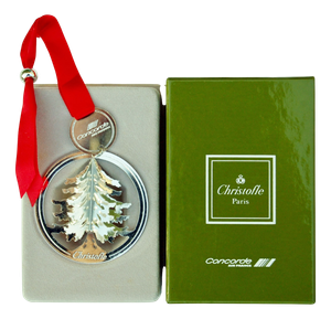 Concorde Christmas Ornament by Christofle for Air France, 1990