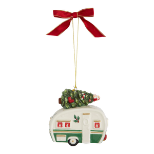 Spode Christmas Tree Camper Van Ornament 3.5"