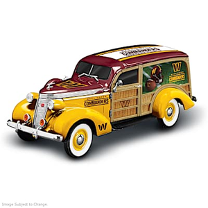 Cruising To Victory Commanders Woody Wagon Sculpture